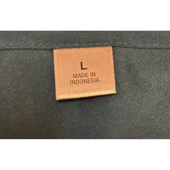 Worthington Brand Teal Blue Sheer Ruffled Blouse 100% Polyester Women's Size L - Picture 5 of 16